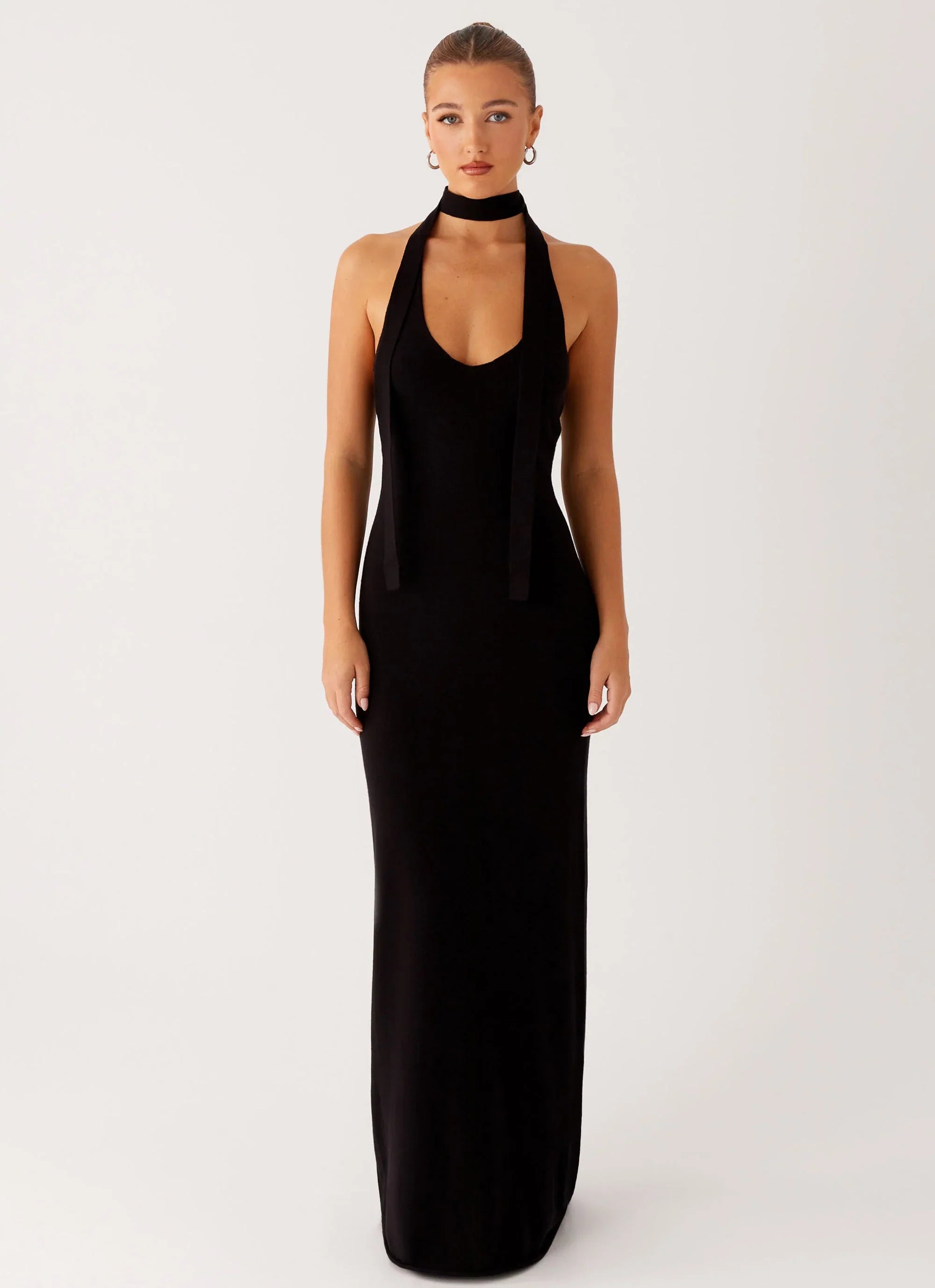 Eddie Knit Maxi Dress - Black