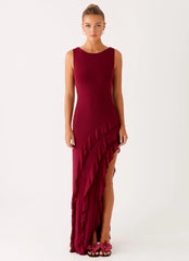 Hendrix Maxi Dress - Raspberry Wine