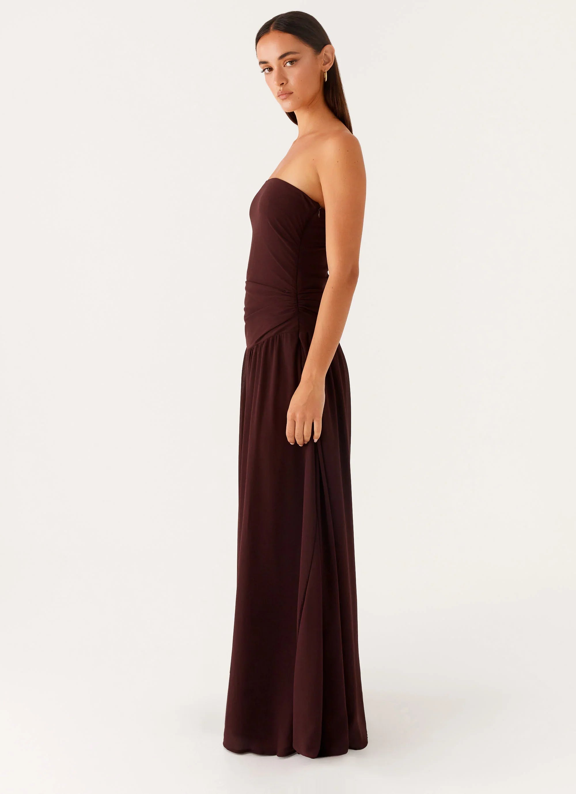 Covia Strapless Maxi Dress - Dark Chocolate