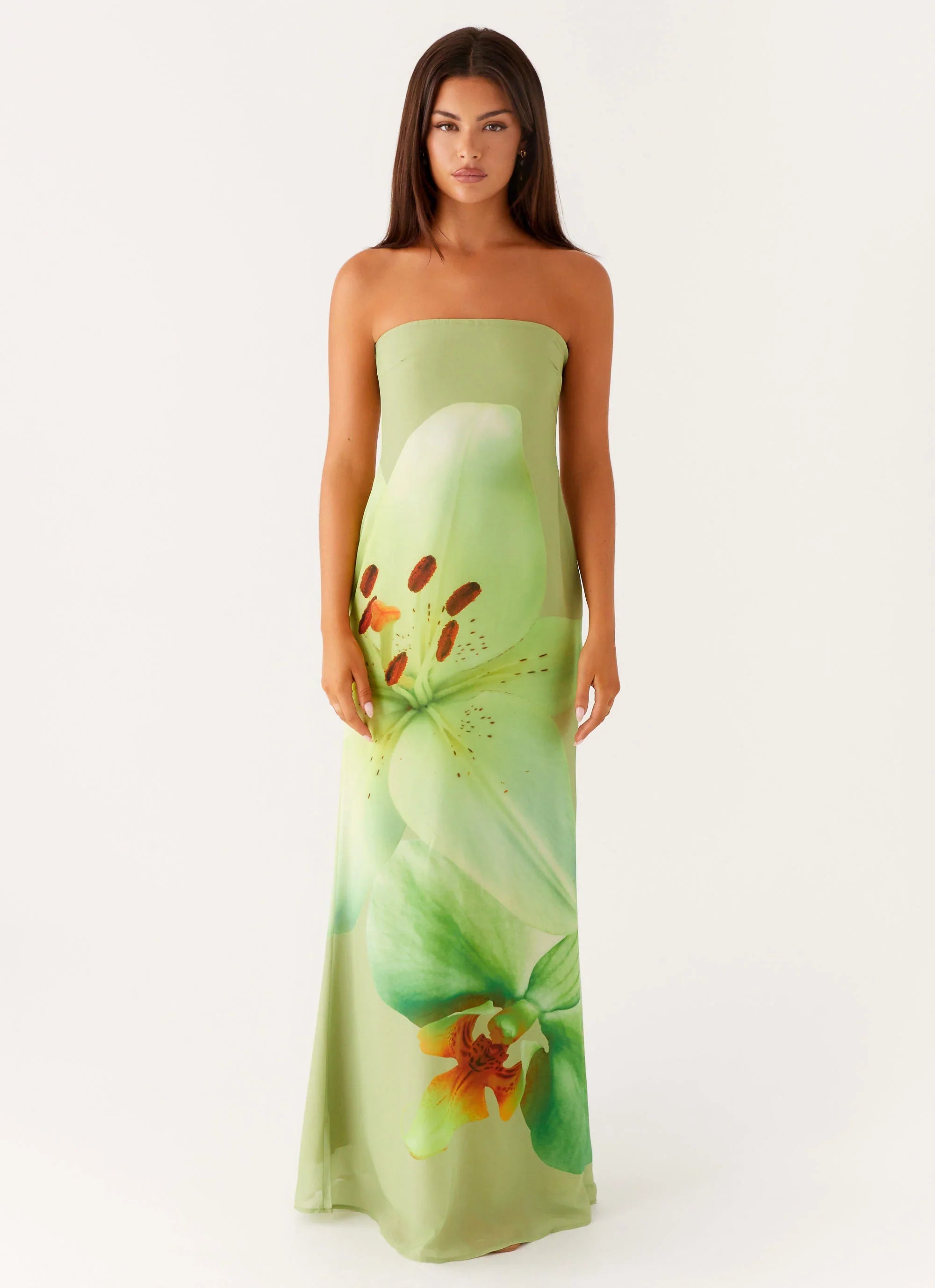 Darcy Maxi Dress - Green Floral