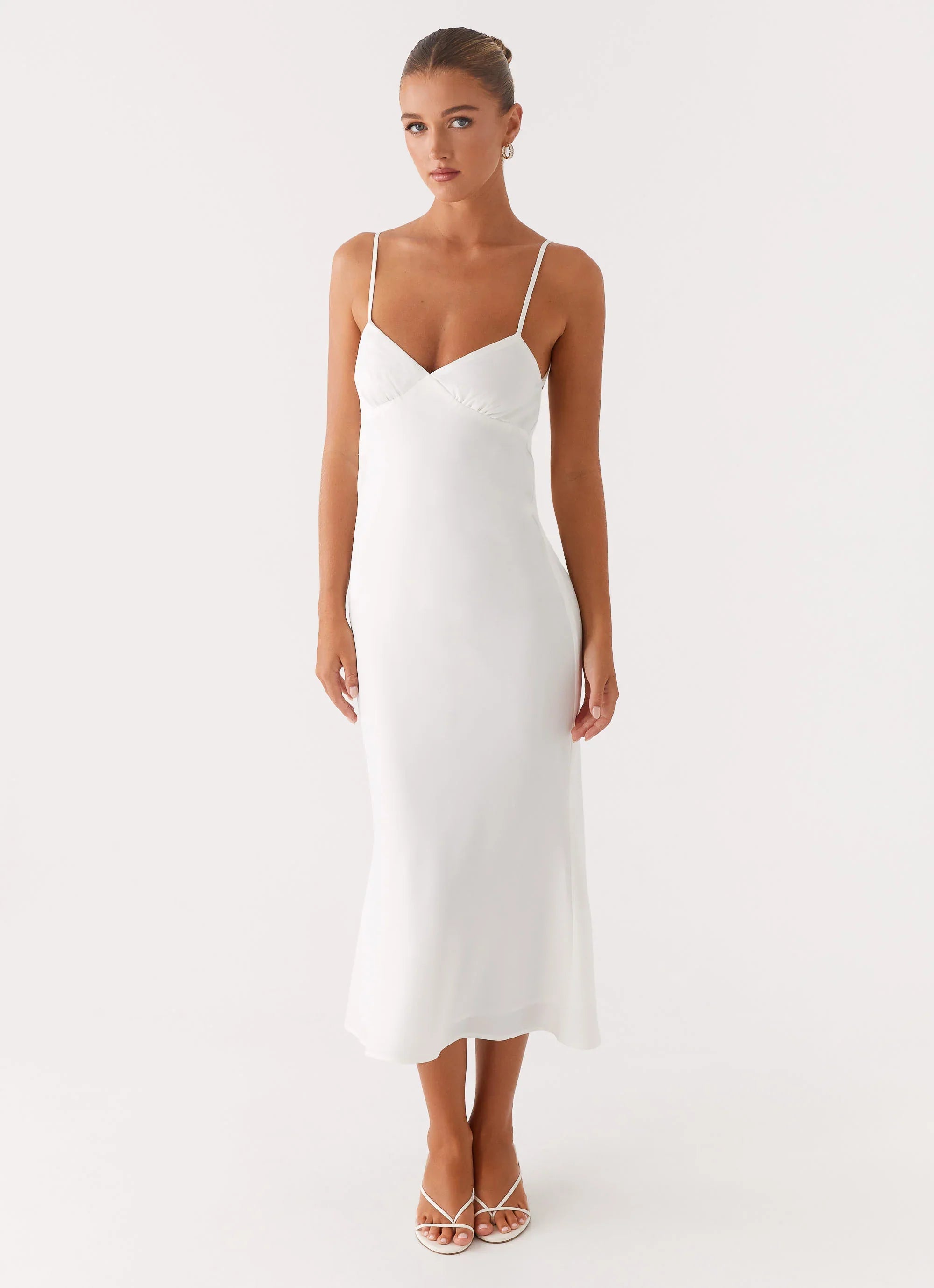 Bentley Midi Dress - White